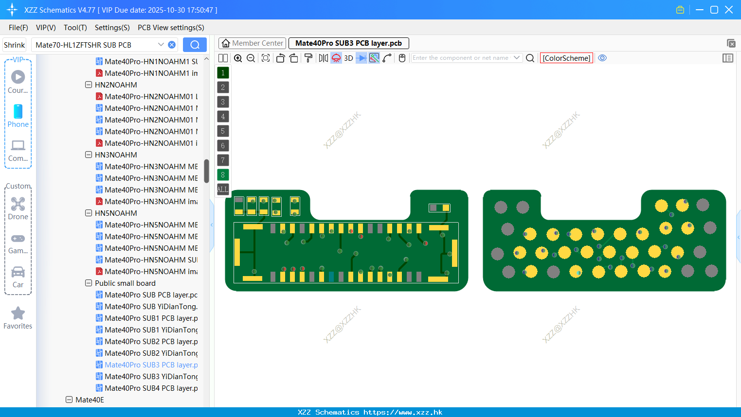 Huawei Mate40Pro SUB3 PCB Layer